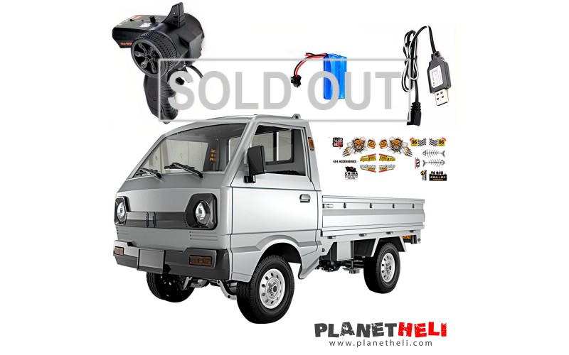 WPL D12 1/10 2.4G 2WD Pick-Up Truck RC Car - Silver
